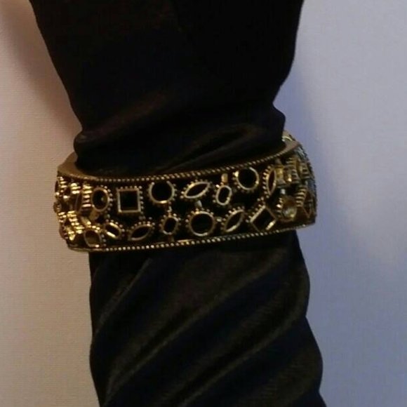 NWOT Statement Ring+Bracelet combined antique gold - Picture 7 of 8